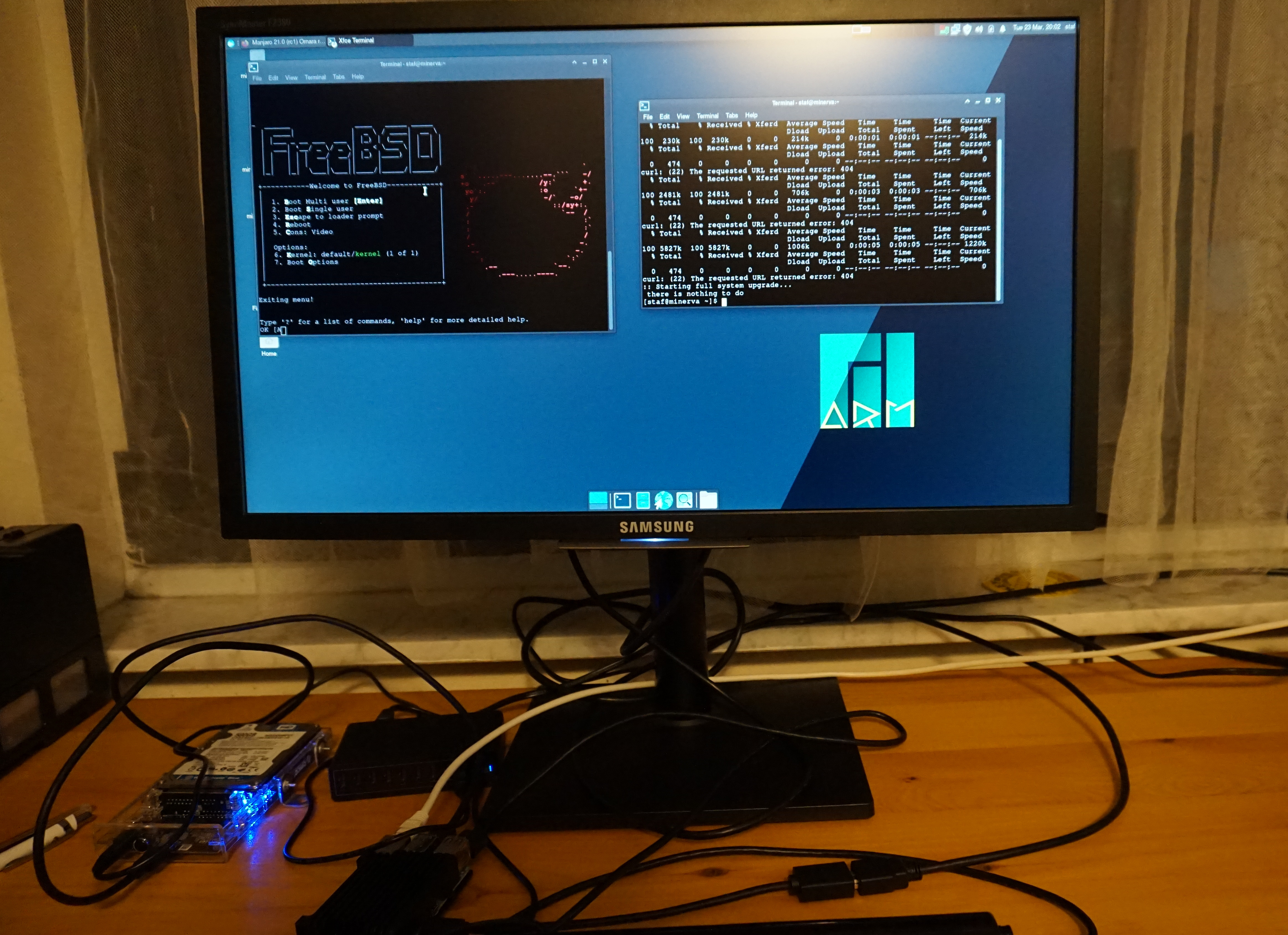 FreeBSD on pi screen